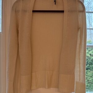 Chic Cream CASHMERE Women's Cardigan